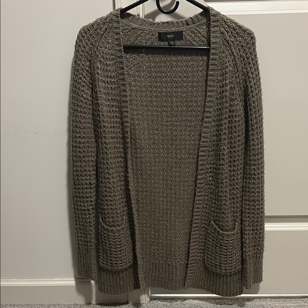 Cozy Taupe Knit Cardigan